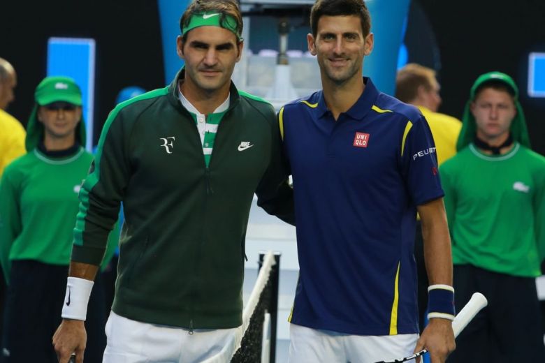 Roger Federer és Novak Djokovic 001