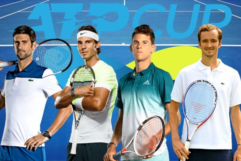  Djokovic, Nadal, Thiem, Medvedev ATP Cup