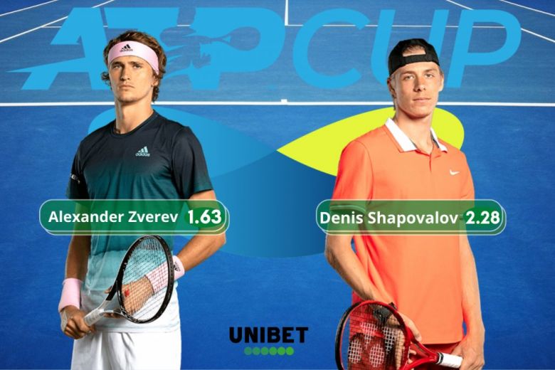 Alexander Zverev vs Denis Shapovalov ATP Cup