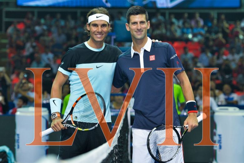 Rafael Nadal és Novak Djokovic 57.