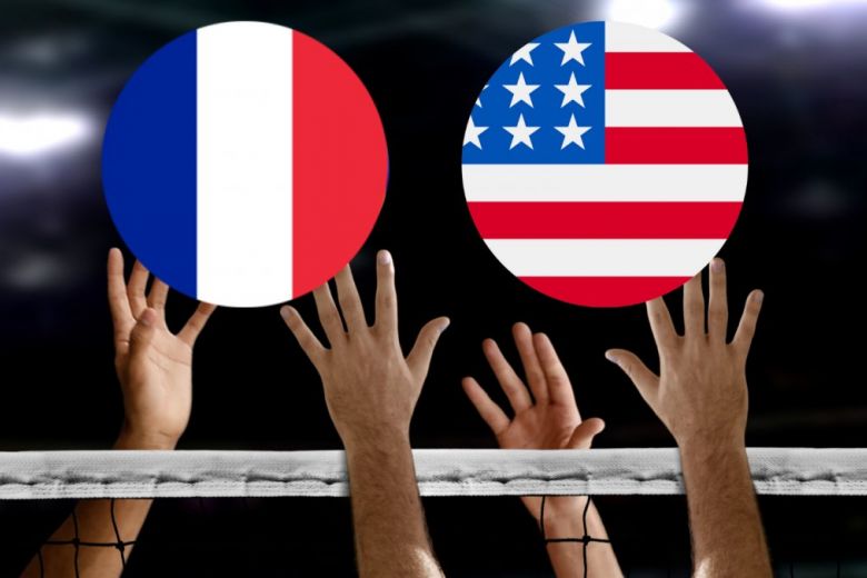 Franciaország vs USA  röplabda oldal