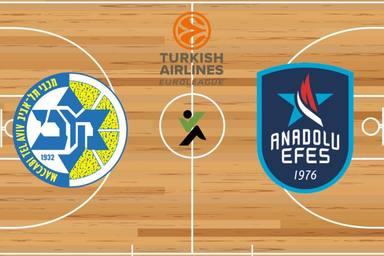 Maccabi Tel Aviv vs Anadolu Efes Euroliga kosárlabda
