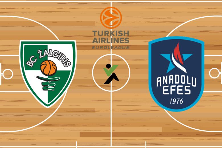 Zalgiris Kaunas vs Anadolu Efes Euroliga kosárlabda