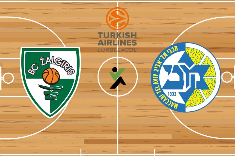 Zalgiris Kaunas vs Maccabi Tel Aviv Euroliga kosárlabda
