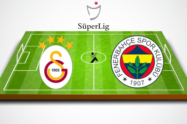 Galatasaray vs Fenerbahce Törökország Super Lig