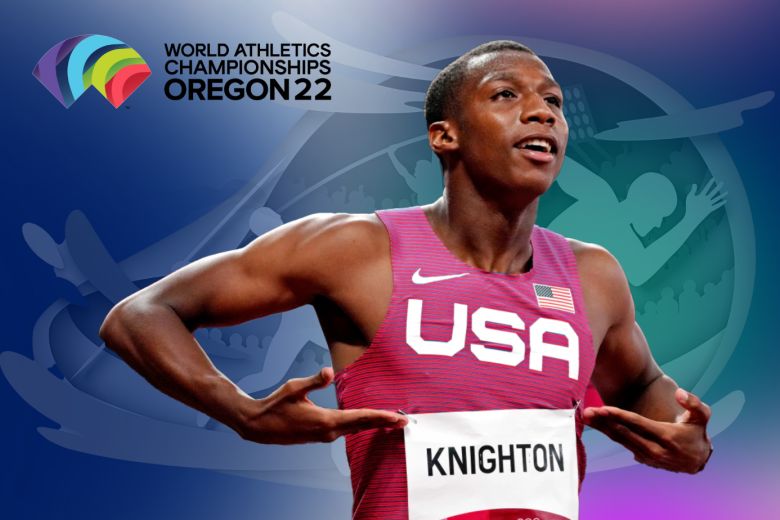 Erriyon Knighton World Athletics Championships Oregon 2022