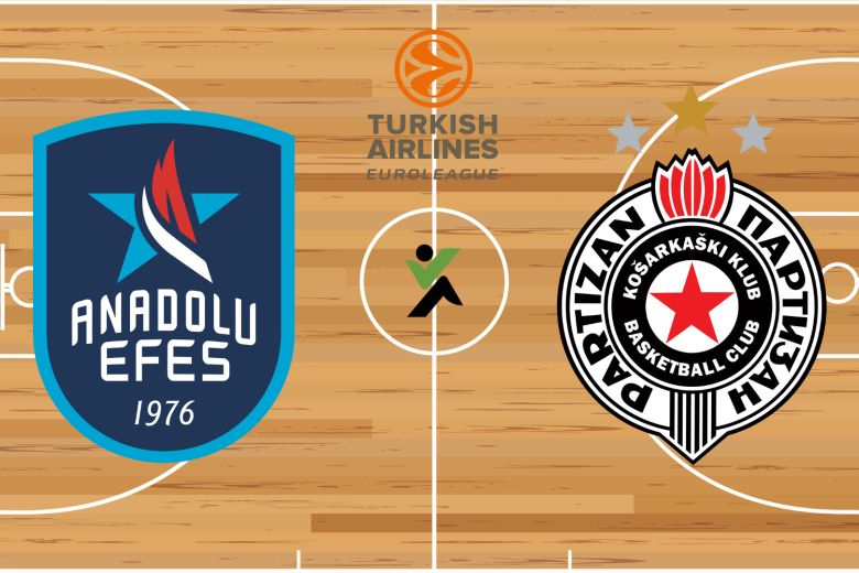 Anadolu Efes vs Partizan Euroliga kosárlabda