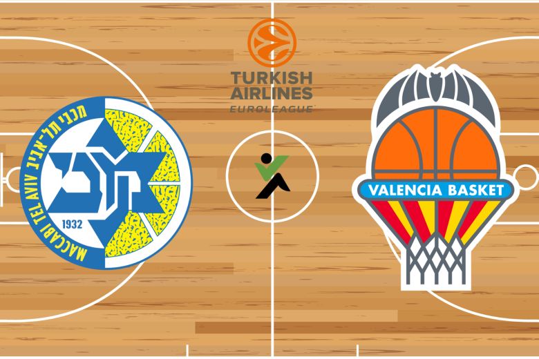 Maccabi Tel Aviv vs Valencia Euroliga kosárlabda