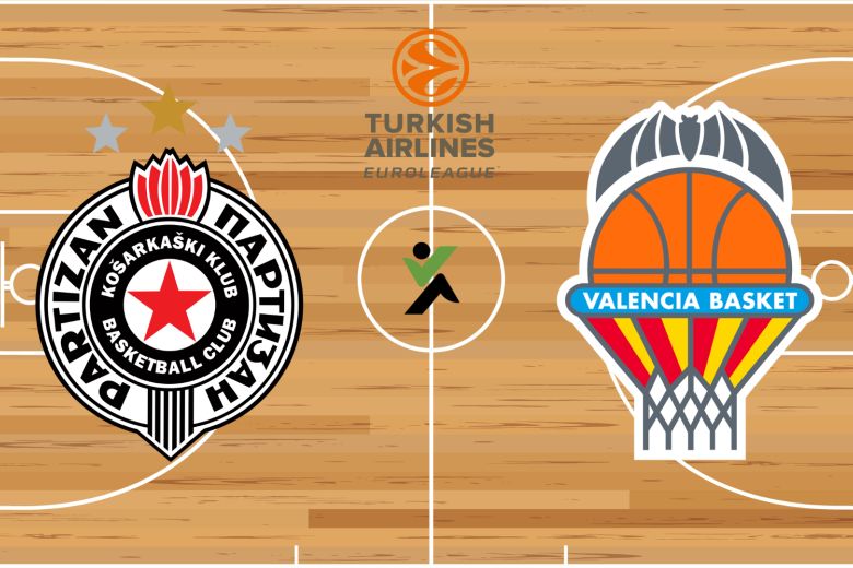 Partizan vs Valencia Euroliga kosárlabda