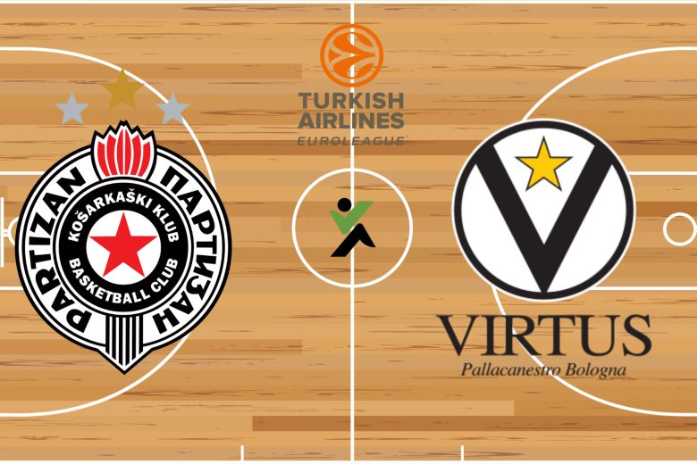 Partizan vs Virtus Bologna Euroliga kosárlabda