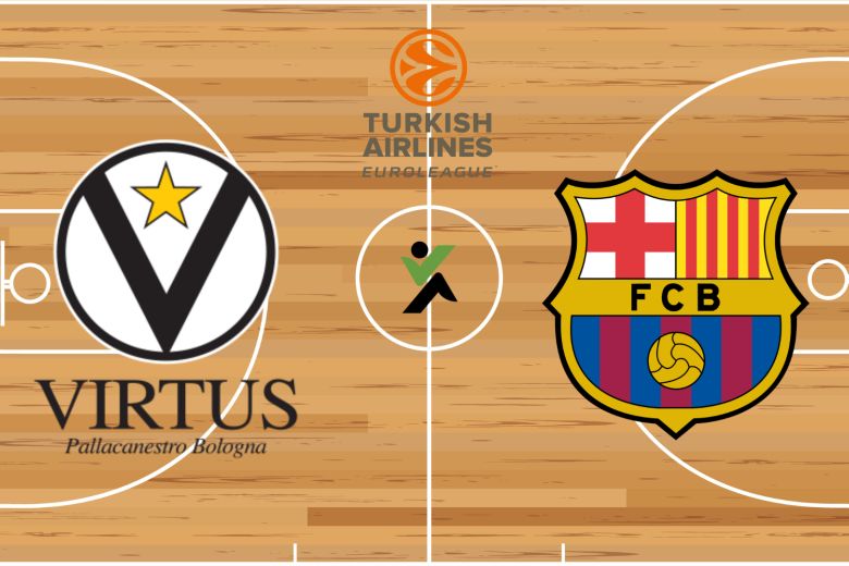 Virtus Bologna vs Barcelona Euroliga kosárlabda