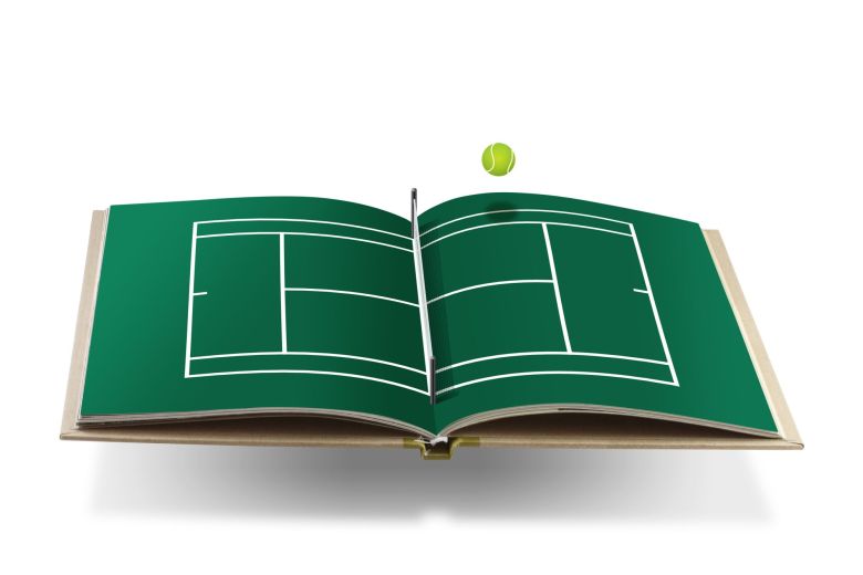 Teniszpálya a könyvben 001