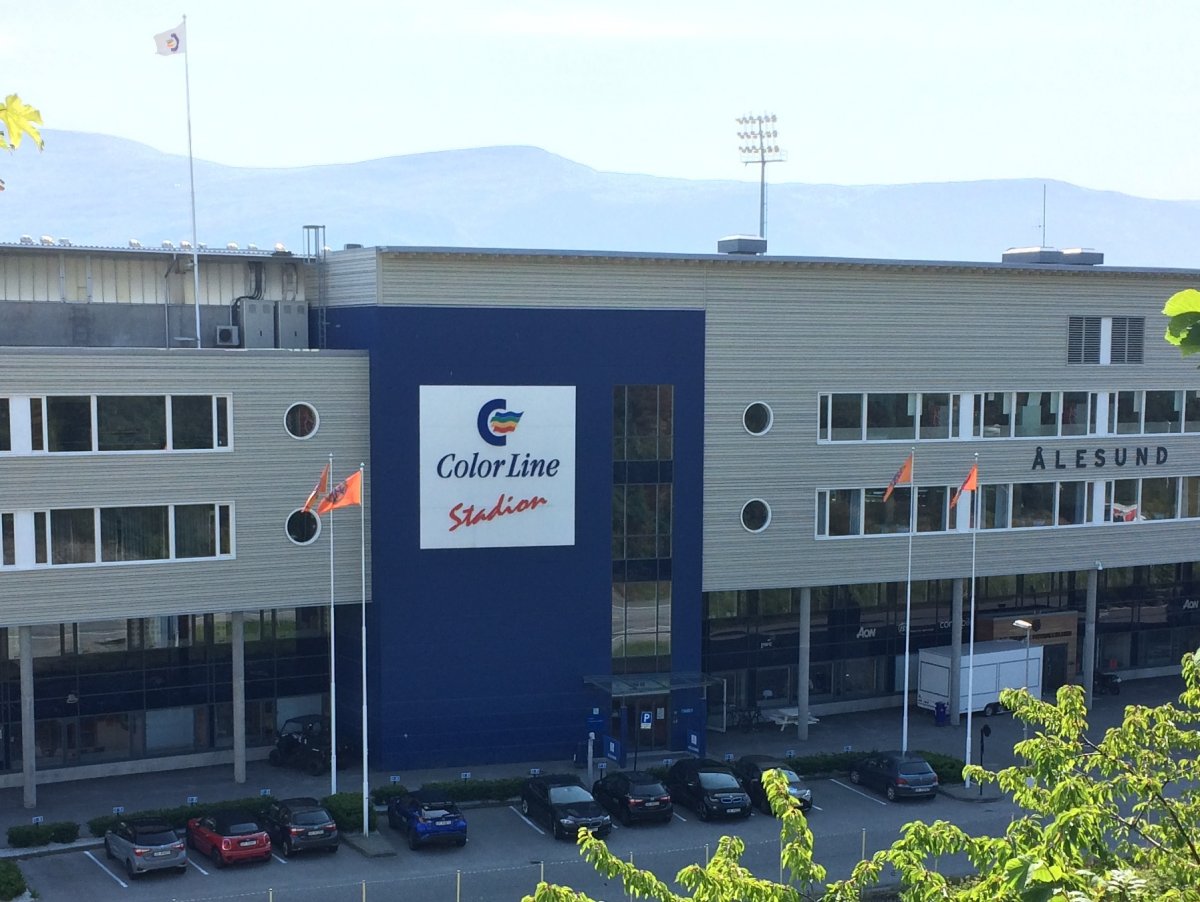 Alesund stadion Color Line Stadion felülről (Ålesund). Fotó: gavrilo14