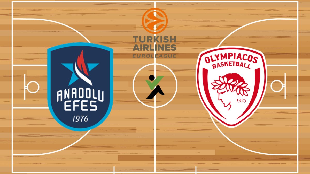 Anadolu Efes  vs Olympiakosz Euroliga kosárlabda 
