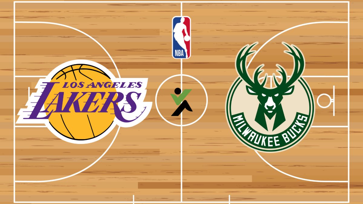 Los Angeles Lakers vs Milwaukee Bucks NBA kosárlabda 