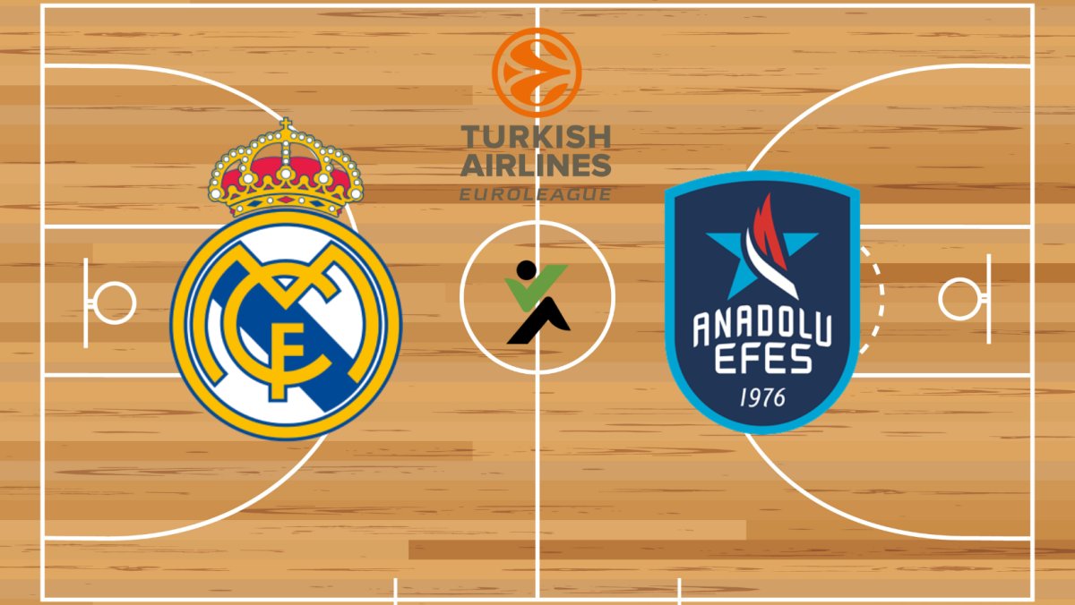 Real Madrid vs  Anadolu Efes Euroliga kosárlabda 