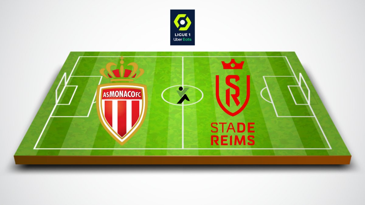 Monaco vs Reims Ligue 1  