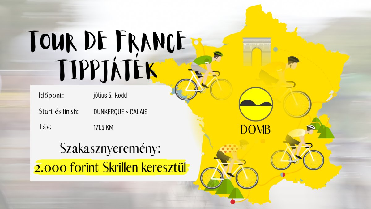 Tour de France Tippjáték Domb július 5., kedd 