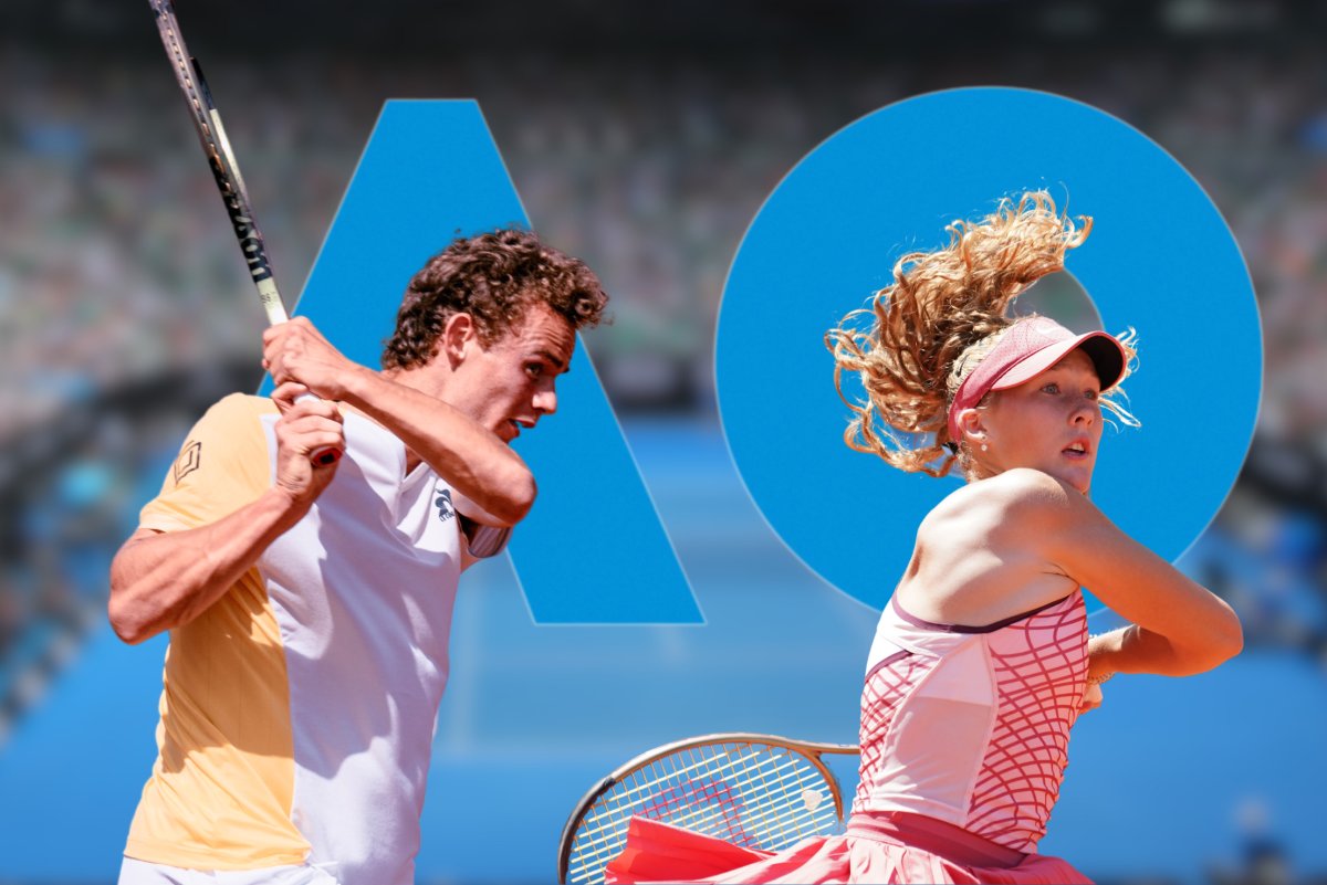 Luca Van Assche és Mirra Andreeva  Australian Open (2333153989,2312250493) Fotó: damanius/Shutterstock, Janet McIntyre/Shutterstock